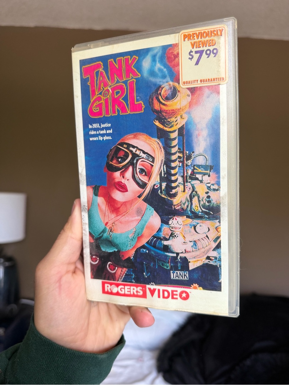 Tank Girl VHS Tape - Classic Retro Movie (Blue Cover)